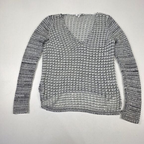 Helmut Lang Italian Yarn Crochet Sweater Size Small Bohemian - Picture 2 of 13